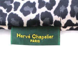 Hervé Chapelier ナイロン舟型ショルダー ヒョウ柄 カモフラージュ柄 ML パンサー ブラン 1028F