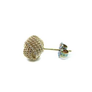 TIFFANY&Co. サマセット ツイストノットピアス スタッド 925 YG イエローゴールド色