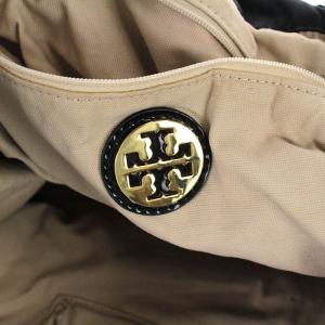 TORY BURCH トートバッグ ナイロン パテント 黒 ブラック