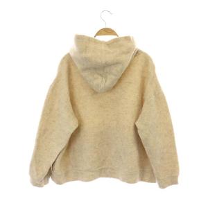 nest Robe 21AW フーデッドパーカー ウール 裏毛起毛 長袖 プルオーバー F ベージュ