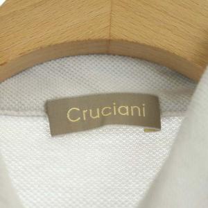 Cruciani コットン ポロシャツ 半袖 44 ライトグレー