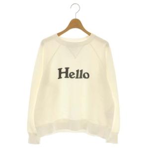 22AW HELLO SWEAT L/S URAKE DYED スウェット S ホワイト