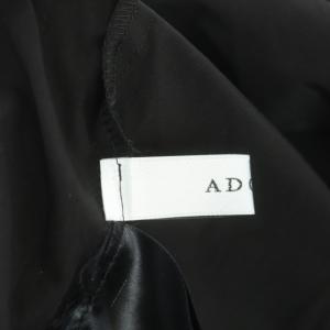 ADORE 22AW クリアタイプライターブラウス シャツ 長袖 ラグランスリーブ ギャザー 38 ブラック