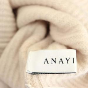 ANAYI ウール タートルネック ニット セーター 長袖 プルオーバー 38 ライトベージュ