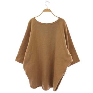 AMERICANA 20AW ドゥーズィエムクラス別注 ポンチョ カットソー スウェット 七分袖 裏起毛 ヘンリーネック 茶 ブラウン