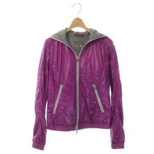 Acanto ジップアップ ダウンジャケット フード 42 紫 パープル