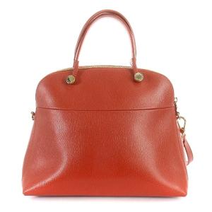 FURLA パイパー ハンドバッグ ショルダーバッグ 2way レザー 赤 レッド
