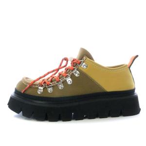 nagonstans 22SS マウンテンスリッポン プラットフォーム 厚底 レースアップ 24cm オリーブ