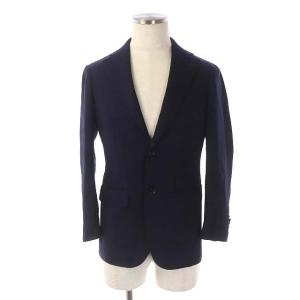 Brilla per il gusto スーツ セットアップ 上下 テーラードジャケット 3B 総裏地 スラックス パンツ タック ダブル裾 42 紺 ネイビー