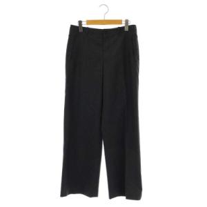 ウール グレンチェック ワイドパンツ 2 ダークグレー