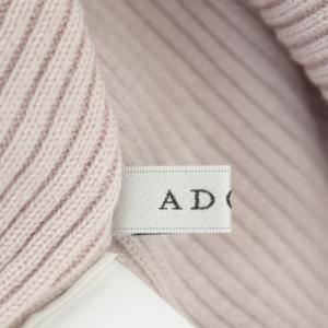 ADORE 21AW リラックスリブニットワンピース ロング 長袖 38 ピンク