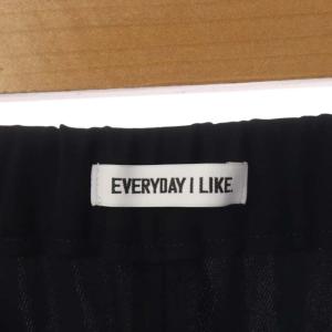 EVERYDAY I LIKE 22AW Easy Flare フレアパンツ ワイド イージー 38 紺 ネイビー