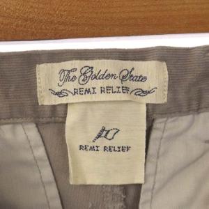 REMI RELIEF アパルトモン別注 コーデュロイパンツ カットオフ ストレッチ L グレー