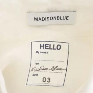 MADISONBLUE MONSIEUR SHIRT RAMIE シャツ 長袖 前開き 03 白 ホワイト