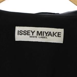 ISSEY MIYAKE ホワイトレーベル WHITELABEL ナイロン3Bジャケット テーラード 背抜き 3 黒 ブラック