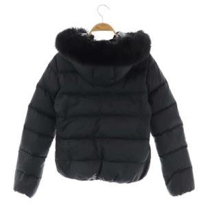 DUVETICA ADHARADUE ダウンジャケット フォックスファー フード ジップアップ 40 ブラック