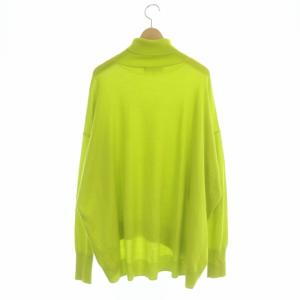 ENFOLD 22AW HIGH-NECK PULLOVER ニット セーター 長袖 38 イエローグリーン