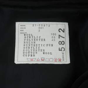 sacai 21AW MA-1 ブルゾン ボア フェイクファー 2 黒