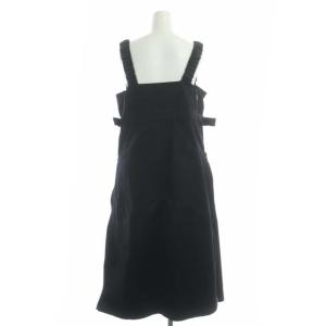 sacai 22SS Grosgrain Mix Dress 素材切り替えドレスワンピース 1 黒