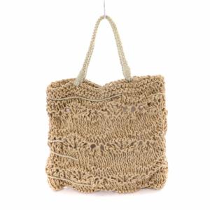 ANTEPRIMA トートバッグ ハンドバッグ ビジュー 茶 ベージュ