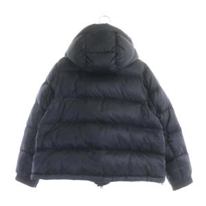 DANTON ダウンジャケット アウター フード ナイロン ジップアップ S 紺 ネイビー