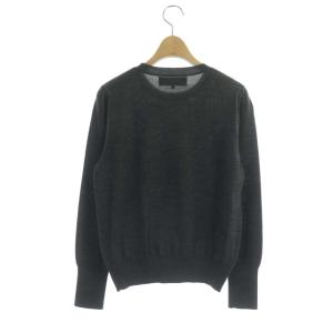 M'S GRACY リボンパールニット カットソー プルオーバー 長袖 38 グレー