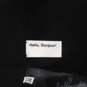 L'Appartement 22SS RIB LEGGIN リブニットレギンス ストレート イージー 34 黒 ブラック