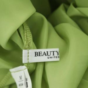 BEAUTY&YOUTH UNITED ARROWS レーヨンナイロン ヴィンテージマーメイドフレアスカート ロング マキシ丈 M 黄緑 ライトグリーン
