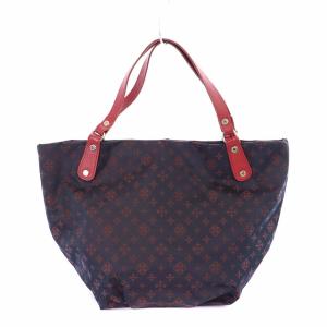 russet トートバッグ ハンドバッグ ハンドルレザー モノグラム 紺 ネイビー 赤 ワインレッド