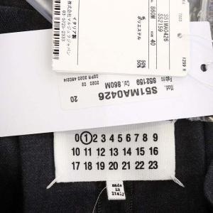 Martin Margiela 1 メゾンマルジェラ 20AW タックワイドパンツ スカーチョ 40 ダークグレー