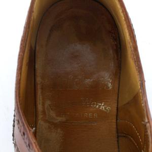 Tricker's UNION WORKS 別注 シューズ ウイングチップ レザー 8 26cm 茶 ブラウン M7292