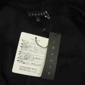 Theory シルク カシュクール ノースリーブ ブラウス プルオーバー S 黒 ブラック
