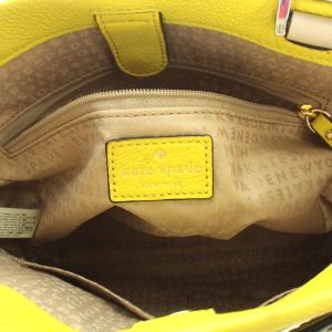 kate spade new york ハンドバッグ ショルダーバッグ 2way レザー 黄 イエロー 白 ホワイト