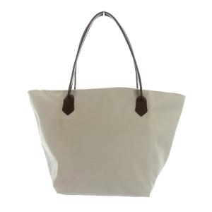 トートバッグ 舟型 コーデュラ レザー ベージュ1425C