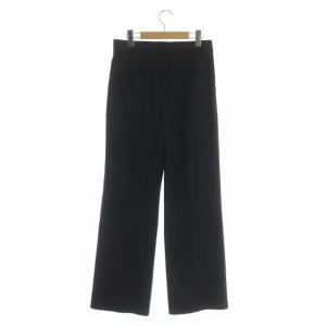 EVERYDAY I LIKE 22AW Modern Wide セミワイドパンツ ストレート タック 36 黒 ブラック