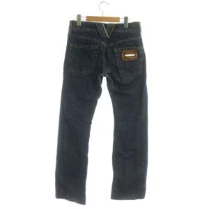 DOLCE&GABBANA ボタンフライ デニムパンツ ジーンズ ストレート 44 青 ブルー