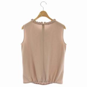 EPOCA ノースリーブ カットソー プルオーバー  タック ブラウジング 40 ピンクベージュ
