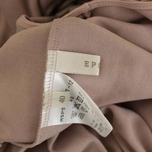 EPOCA ノースリーブ カットソー プルオーバー  タック ブラウジング 40 ピンクベージュ