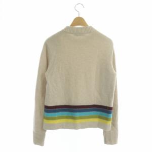 TORY BURCH ニット セーター ハイネック 長袖 プルオーバー カシミヤ S/P ベージュ マルチカラー