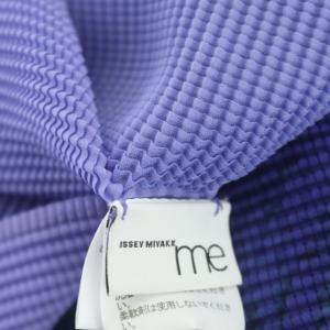 me ISSEY MIYAKE 21AW SWEET PEA 加工 トップス カットソー プルオーバー プリーツ 長袖 パープル