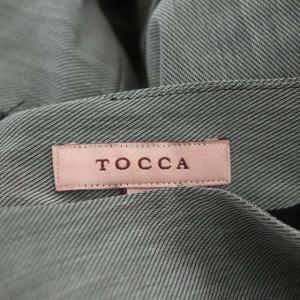 TOCCA 20SS 【洗える!】BOLO ドレス ワンピース 半袖 ミモレ丈 ロング ボートネック 6 グレー 黒 ブラック