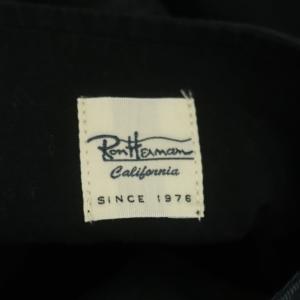 Ron Herman ジップアップ 半袖 ワンピース Iライン ロング スリット 半袖 XS ダークグリーン