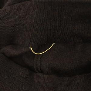 Deuxieme Classe エレガントパンツ ニット ハイウエスト イージー 36 茶 ブラウン