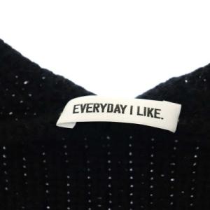 EVERYDAY I LIKE 20AW COZY Vネックニット セーター 長袖 プルオーバー 黒 ブラック