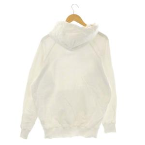 LANVIN COLLECTION SILK PARTICLES HOODIE パーカー プルオーバー 長袖 プリント 52 白 ホワイト