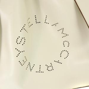 STELLA McCARTNEY ECO SOFT トートバッグ ロゴ フェイクレザー 白