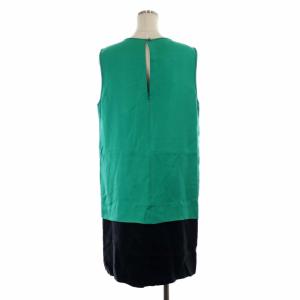 kate spade new york ノースリーブ ビジュー ワンピース ミモレ丈 ロング 14 緑 黒 グリーン ブラック