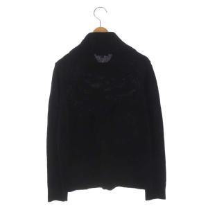 BLUE LABEL CRESTBRIDGE 20AW 金ボタン タートルニット セーター 長袖 プルオーバー 38 黒 ブラック