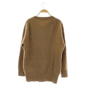 L'Appartement 20AW Middle gauge V/N KNIT Vネック ニット セーター プルオーバー ウール カシミヤ混 長袖 キャメル