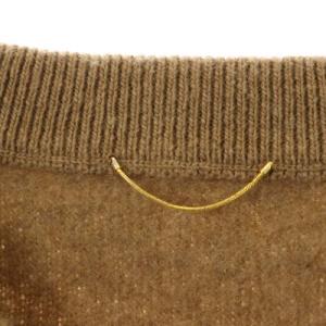 L'Appartement 20AW Middle gauge V/N KNIT Vネック ニット セーター プルオーバー ウール カシミヤ混 長袖 キャメル